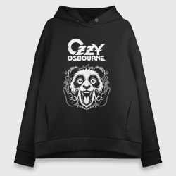 Женское худи Oversize хлопок Ozzy Osbourne rock panda