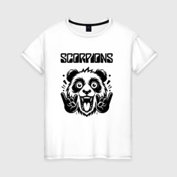 Женская футболка хлопок Scorpions - rock panda
