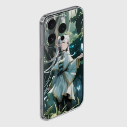 Чехол для iPhone 15 Pro силиконовый с защитой камеры Sousou no Frieren Фрирен butterfly - фото 2