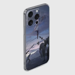 Чехол для iPhone 15 Pro силиконовый с защитой камеры Sousou no Frieren Фрирен battle - фото 2