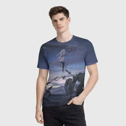 Мужская футболка 3D Sousou no Frieren Фрирен battle - фото 2