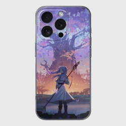 Чехол для iPhone 16 Pro Max силиконовый с защитой камеры Sousou no Frieren Фрирен tree