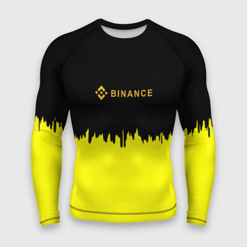 Мужской рашгард 3D Binance биржа краски, цвет 3D печать