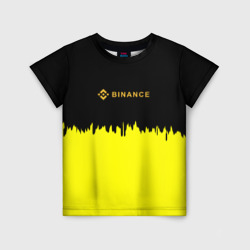 Детская футболка 3D Binance биржа краски