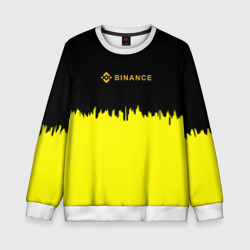 Детский свитшот 3D Binance биржа краски