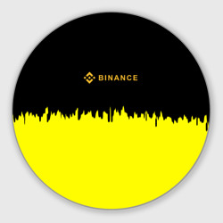 Круглый коврик для мышки Binance биржа краски