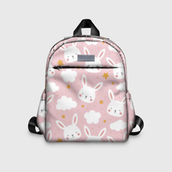 Детский рюкзак 3D Узор с милыми кроликами
