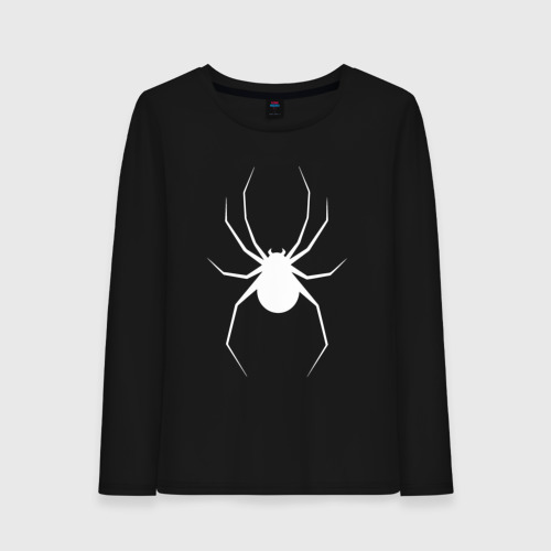 Женский лонгслив хлопок Spider, цвет черный