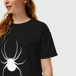 Женская футболка хлопок Oversize Spider - фото 2