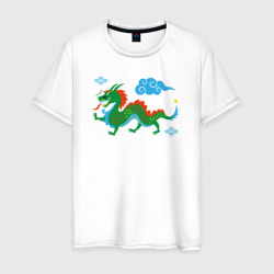 Walking dragon – Мужская футболка хлопок с принтом купить со скидкой в -20%