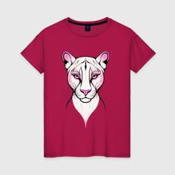 Розовая пантера портрет – Женская футболка хлопок с принтом купить