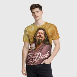 Мужская футболка 3D The Big Lebowski dude  - фото 2