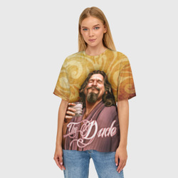 Женская футболка oversize 3D The Big Lebowski dude  - фото 2