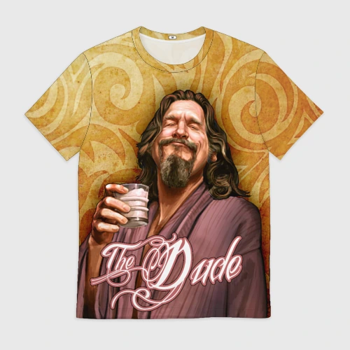 Мужская футболка 3D The Big Lebowski dude 