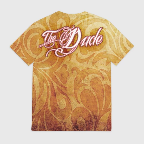 Мужская футболка 3D с принтом The Big Lebowski dude, вид сзади #1