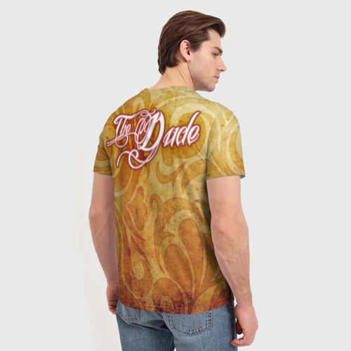 Мужская футболка 3D с принтом The Big Lebowski dude, вид сзади #2