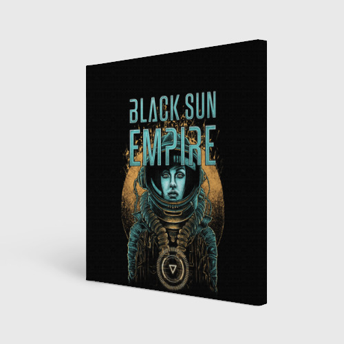 Холст квадратный Black sun empire - neurofunk, цвет 3D печать