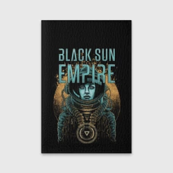 Обложка для паспорта матовая кожа Black sun empire - neurofunk