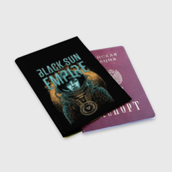 Обложка для паспорта матовая кожа Black sun empire - neurofunk - фото 2