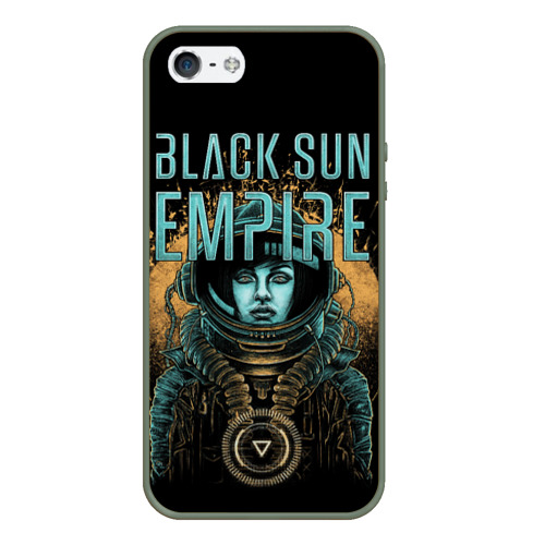 Чехол для iPhone 5/5S матовый Black sun empire - neurofunk, цвет темно-зеленый