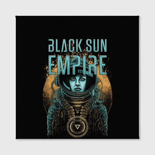 Холст квадратный Black sun empire - neurofunk, цвет 3D печать - фото 2