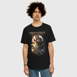 Мужская футболка хлопок Oversize Powerwolf wolf I - фото 2
