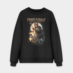 Мужской свитшот oversize без начеса хлопок Powerwolf wolf I