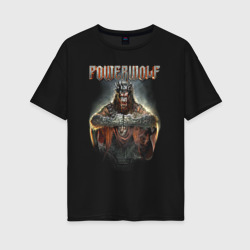Женская футболка хлопок Oversize Powerwolf Wolfsnaechte