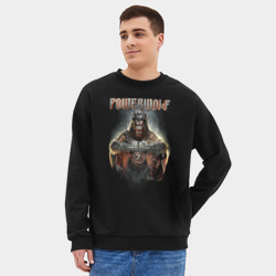 Мужской свитшот oversize без начеса хлопок Powerwolf Wolfsnaechte - фото 2