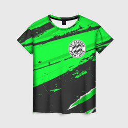 Женская футболка 3D Bayern sport green