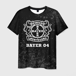 Мужская футболка 3D Bayer 04 sport на темном фоне