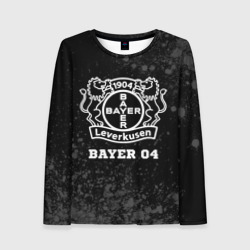 Женский лонгслив 3D Bayer 04 sport на темном фоне