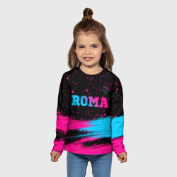 Детский лонгслив 3D Roma - neon gradient посередине - фото 2
