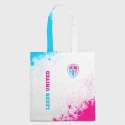 Шоппер 3D Leeds United neon gradient style вертикально