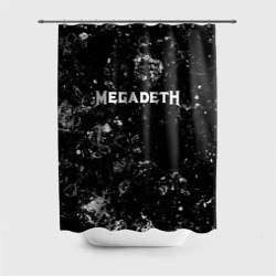 Штора 3D для ванной Megadeth black ice