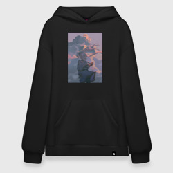 Худи SuperOversize хлопок Фрирен в облаках