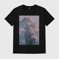 Мужская футболка хлопок Фрирен в облаках