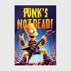 Магнитный плакат 2Х3 Bart Simpson - punks not dead