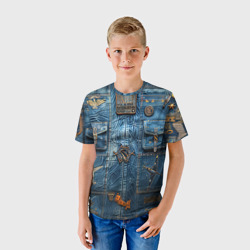 Детская футболка 3D Джинсы лётчика-авиатора - фото 2