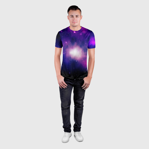 Мужская футболка 3D Slim Космос и только, цвет 3D печать - фото 4