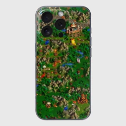 Чехол для iPhone 16 Pro Max силиконовый с защитой камеры Карта из Героев 3