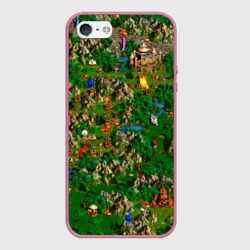 Чехол для iPhone 5/5S матовый Карта из Героев 3