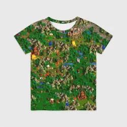 Детская футболка 3D Карта из Героев 3