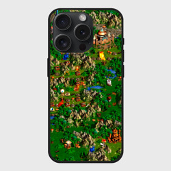 Чехол силиконовый для Apple iPhone 15 Pro матовый Карта из Героев 3