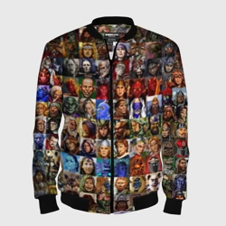 Мужской бомбер 3D Портреты всех героев Heroes of Might and Magic
