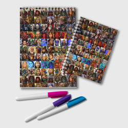 Блокнот Портреты всех героев Heroes of Might and Magic