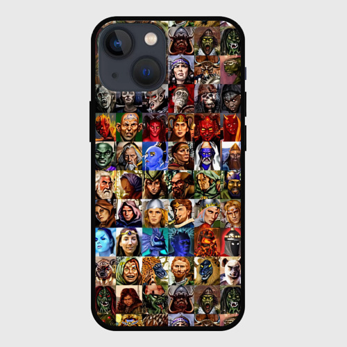 Чехол для iPhone 13 mini Портреты всех героев Heroes of Might and Magic