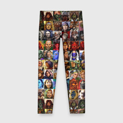 Детские леггинсы 3D Портреты всех героев Heroes of Might and Magic