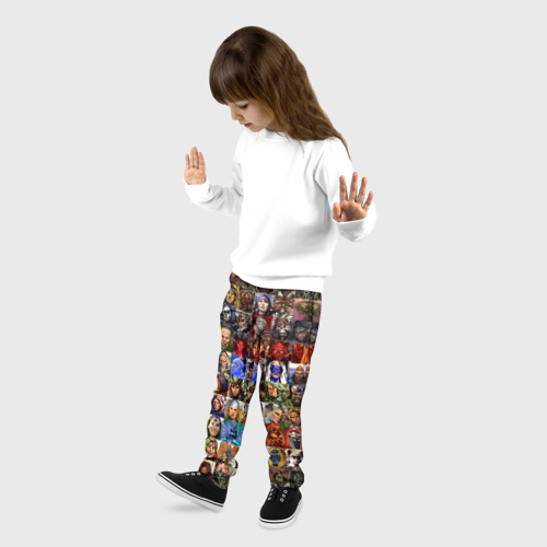 Детские брюки 3D Портреты всех героев Heroes of Might and Magic, цвет 3D печать - фото 3