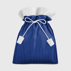 Подарочный 3D мешок Синий в вертикальную полоску